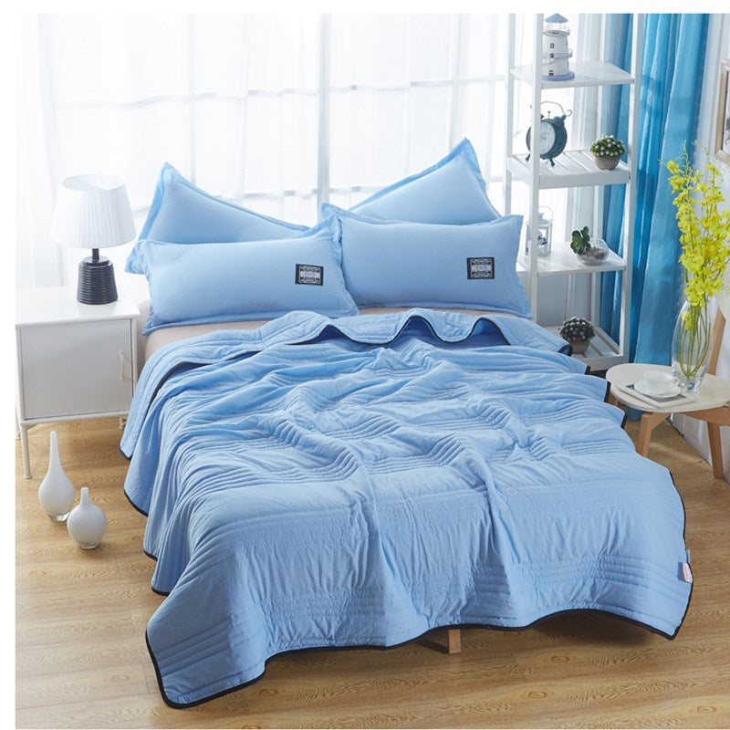 Home Luxury Cooling Pure Color Quilt Summer Cool Quilt Blanket