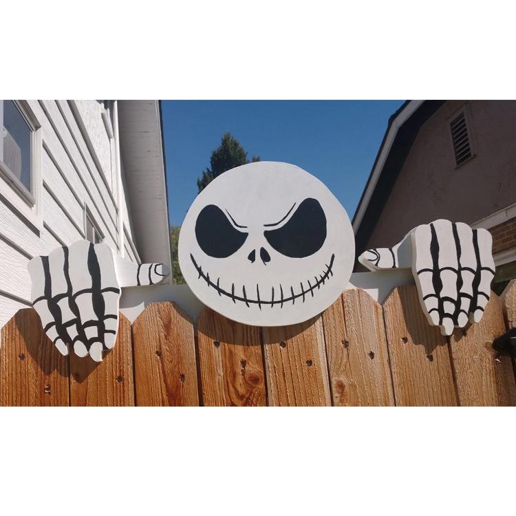 Holiday Christmas Themed Fence Garden Top Decoration