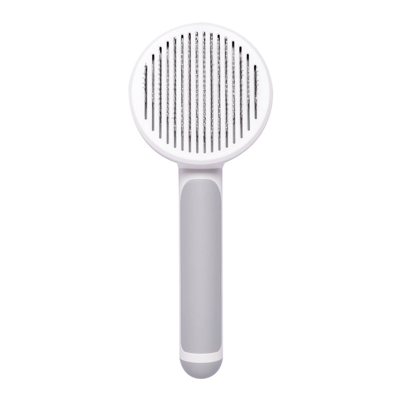 Pet Hand-held Steel Self-cleaning Comb Looper for Cat Hair Removal