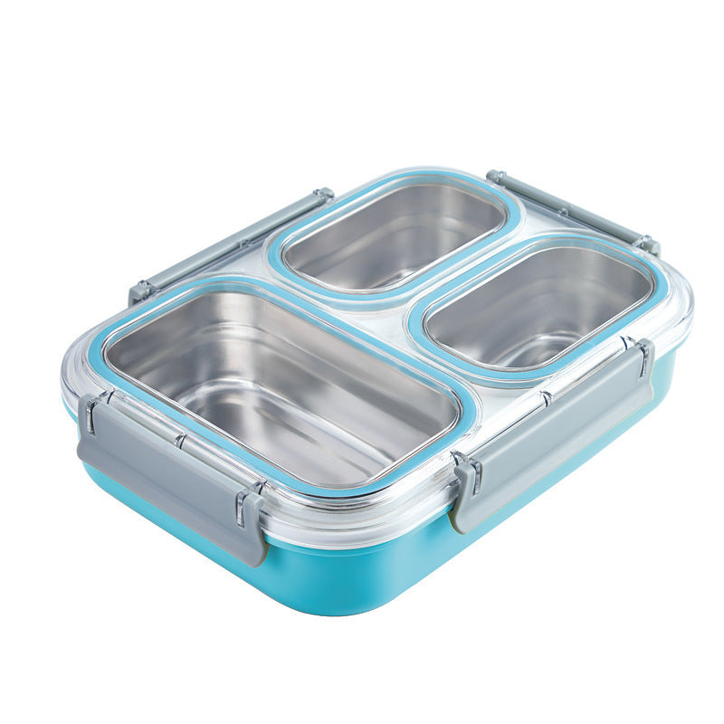 Stainless Steel Transparent Lunch Box Heat Preservation Sealed Food Storage Box