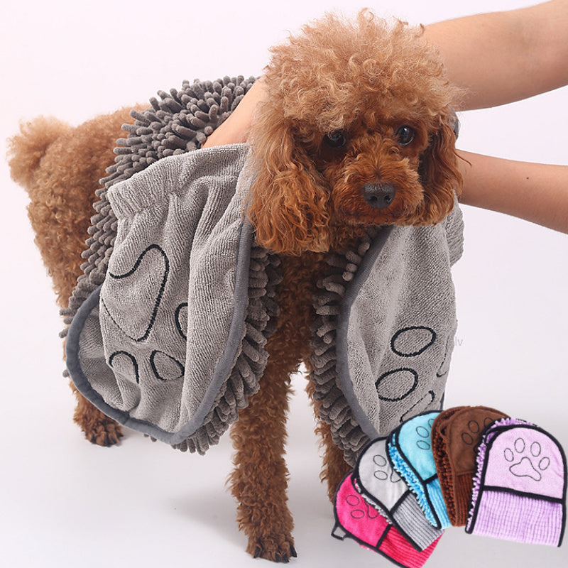 Pet Super Absorbent Towel Microfiber Bathrobe Quick-Drying Bath Towel for Pets Towel Dog Towels Pet Products