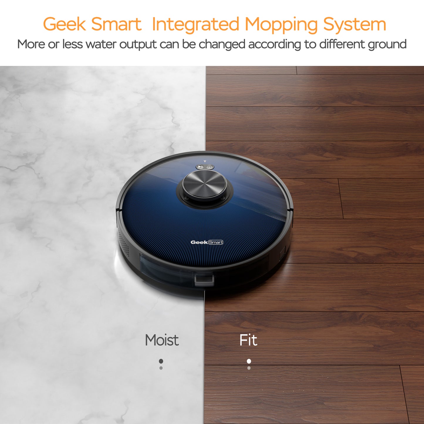 Home Smart Geek L7 Robot Vacuum Cleaner and Mop, LDS Navigation, Wi-Fi Connected APP, MAX 2700 PA Suction, Ideal for Pets and Larger Home