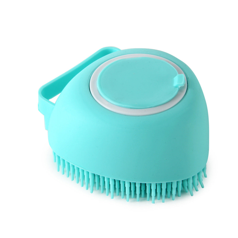 Pet Silicone Bath Cleaning Massage Comb Brush Glove Pet Bathroom Tool can Pour Shampoo Dog Grooming Supplies