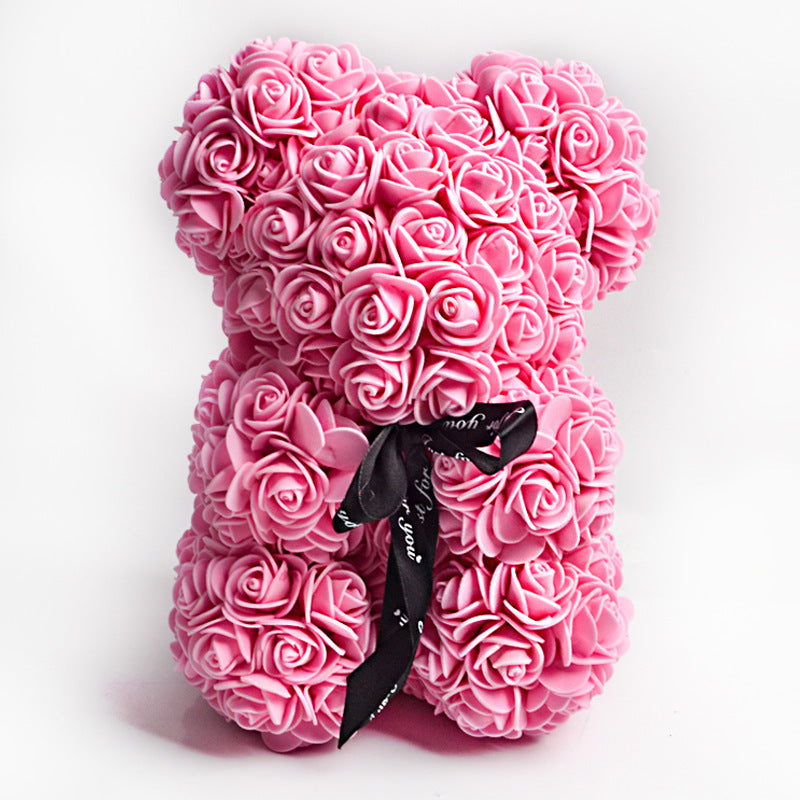 Valentine's Day Gift Rose Bear Eternal Flower Rose Teddy Bear