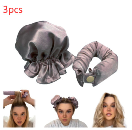 Women Hair Heatless Curl Stick with Cloth Cover Hair Curler Headband Hair Rollers Wave Form Curling Rod Hair Style Tools Gadgets