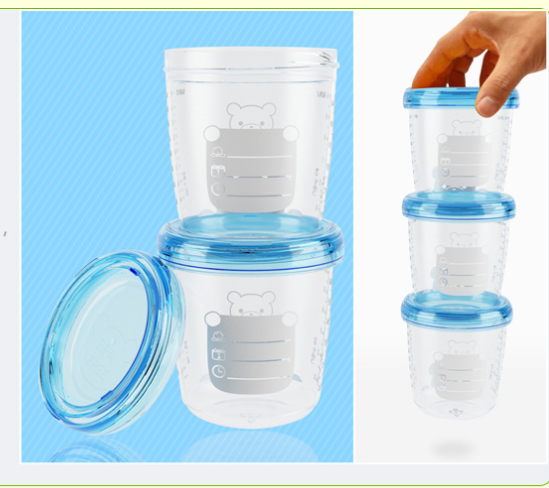 Infant Food Beverage Storage Cup for Infants Breast Milk Newborn Food Freezer Container BPA Free Products