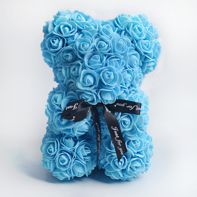 Valentine's Day Gift Rose Bear Eternal Flower Rose Teddy Bear