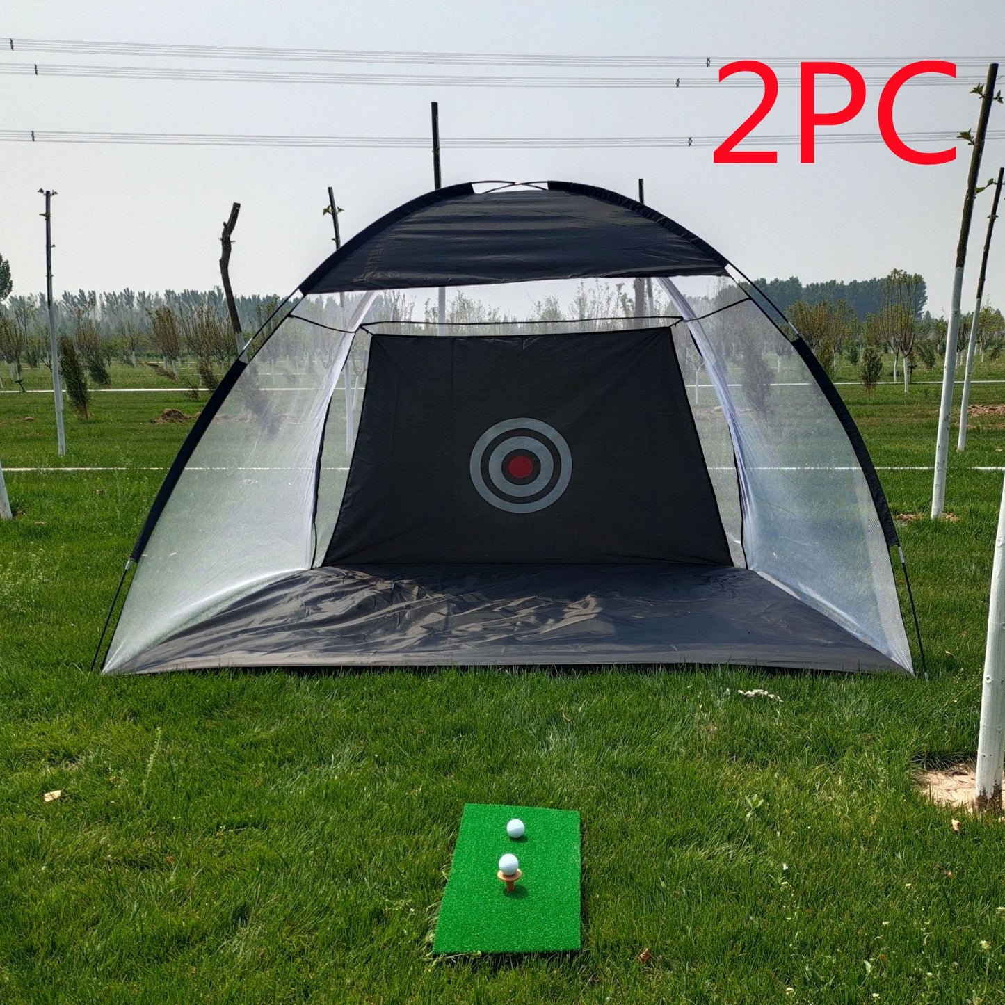 Golf Practice Net Tent Golf Hitting Cage Golf Training Equipment Mesh Outdoor