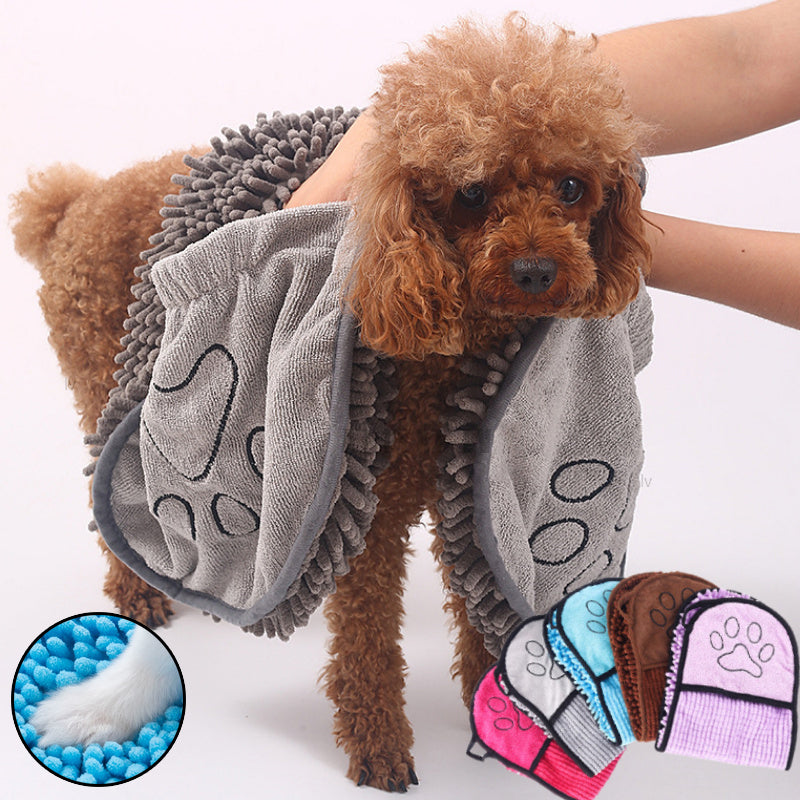 Pet Super Absorbent Towel Microfiber Bathrobe Quick-Drying Bath Towel for Pets Towel Dog Towels Pet Products