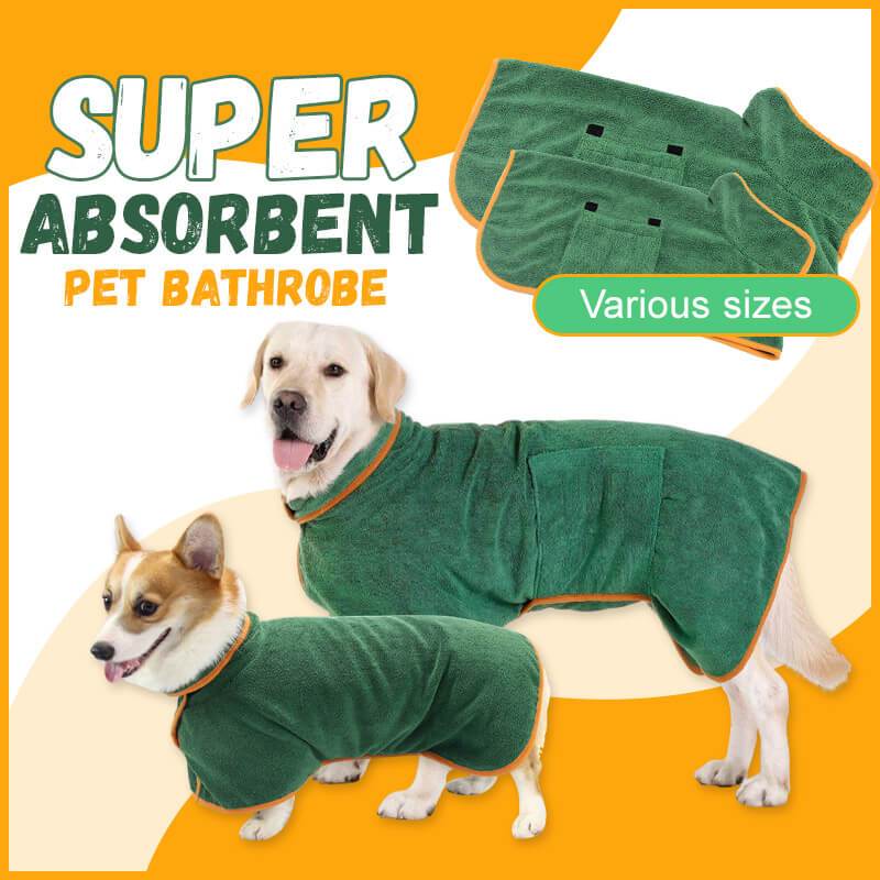 Pet Absorbent Bathrobe Waist-wrapped Microfiber