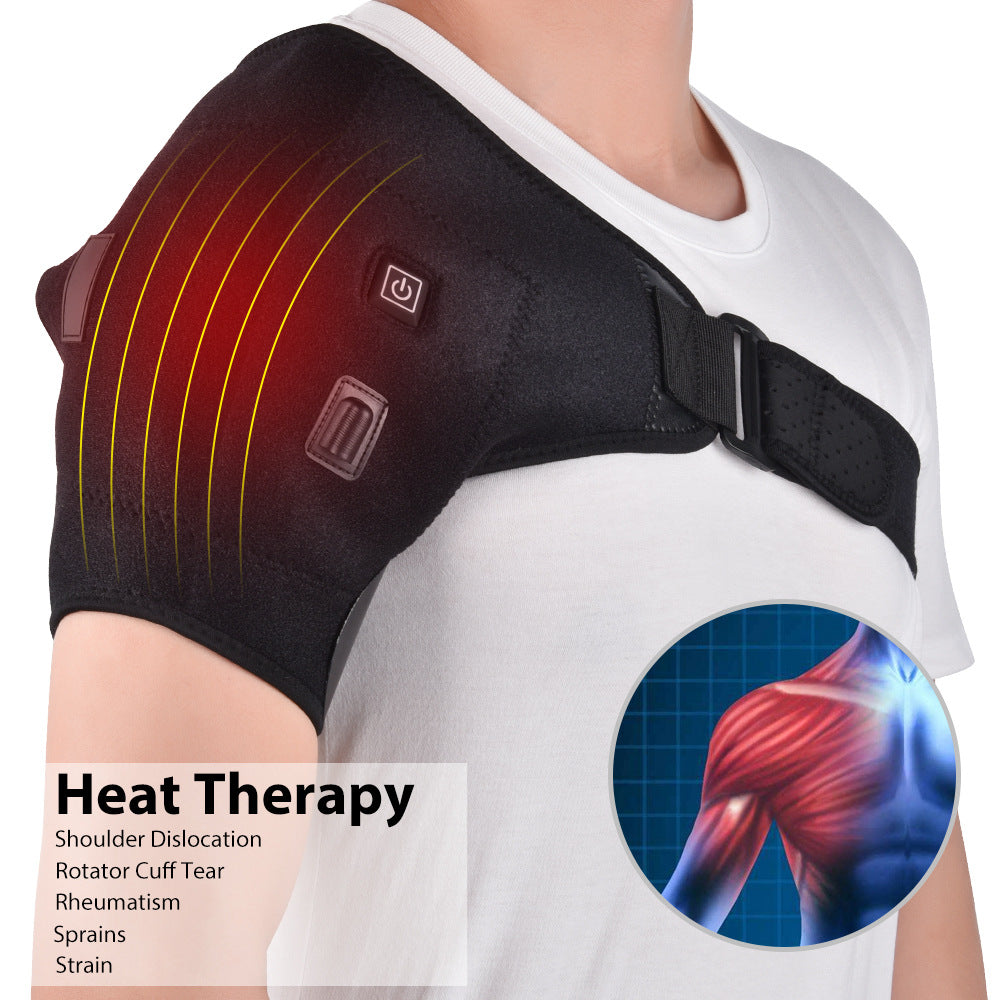 Heat Therapy Adjustable Shoulder Heating Pad for Pain Bursitis Tendinitis Shoulder Brace Tool