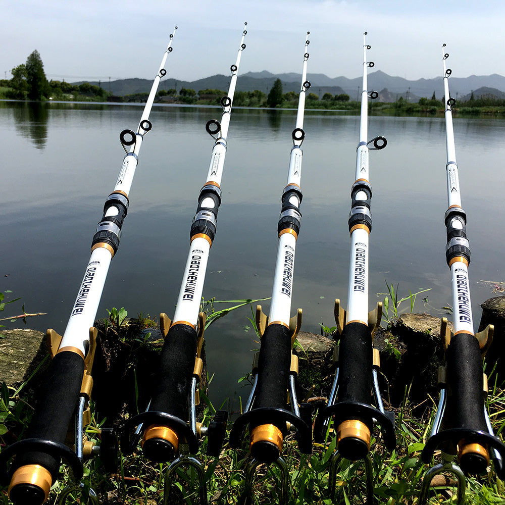 Fishing 2.1M -3.6M Telescopic Carp Rod Feeder Hard FRP Carbon Fiber Fishing Rod Fishing Pole