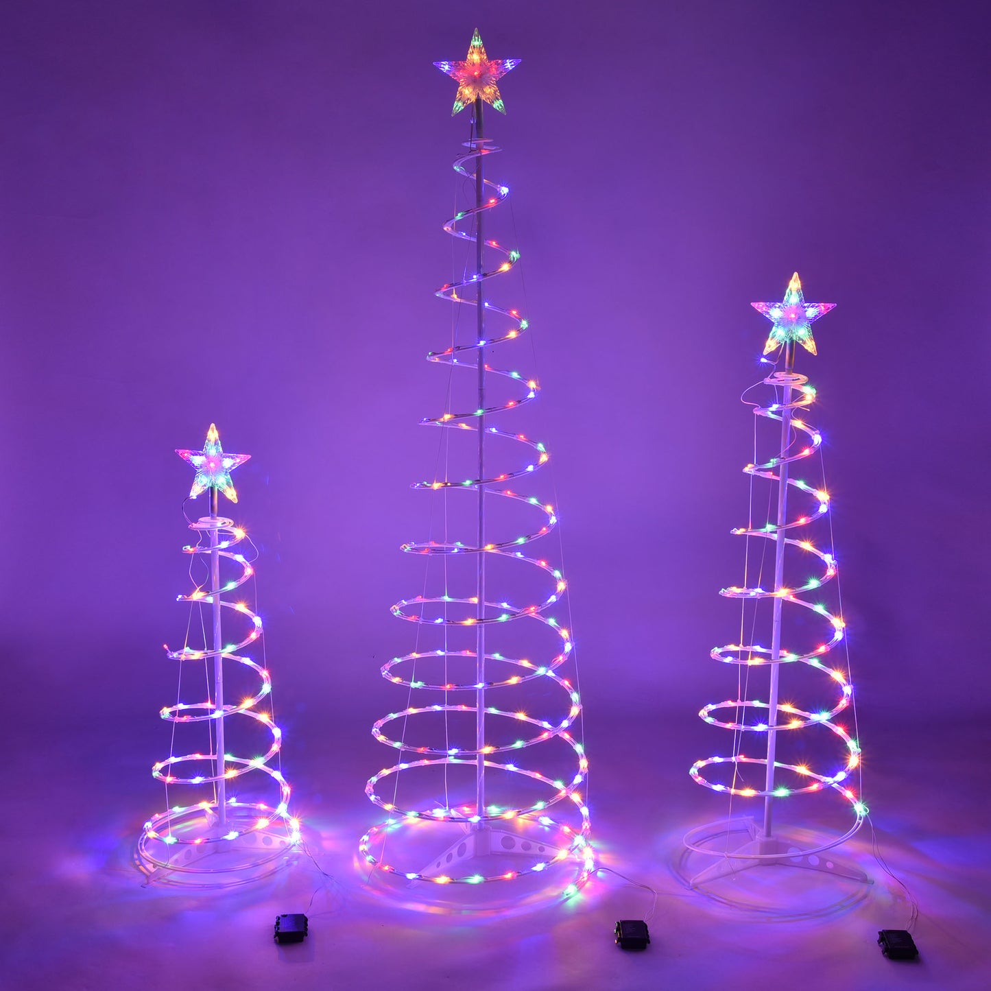 Holiday New LED Spiral Christmas Tree Light Christmas Spiral Tree Indoor and Outdoor Decoration Lights