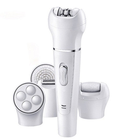 Massager 5 in 1 Multi-Functional Portable Face and Body Skin Care Electric Massager Scrubber with Facial Latex Brush