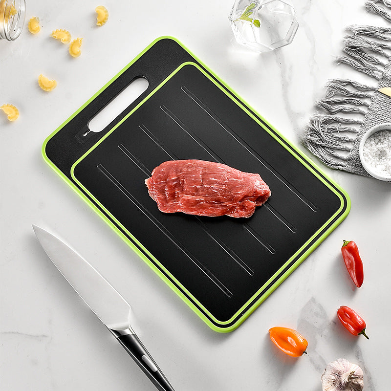 Multifunctional Double-sided Defrosting Knife Sharpening Cutting Board Chopping Board Kitchen Grinding Cutting Board with Knife Sharpener