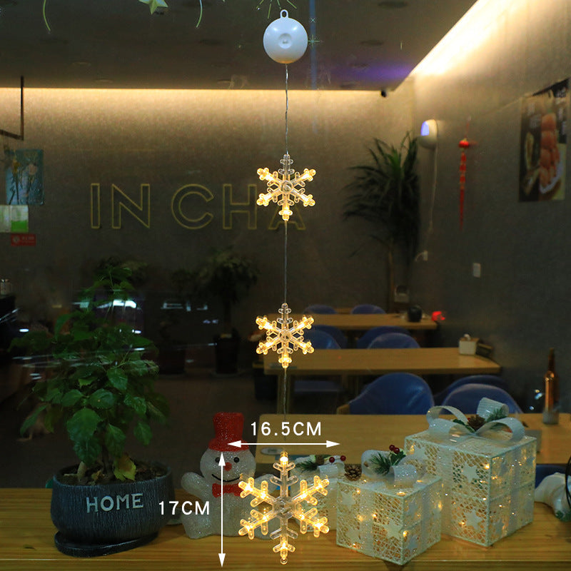 Holiday LED Christmas Suction Lamp Holiday Christmas Decorations