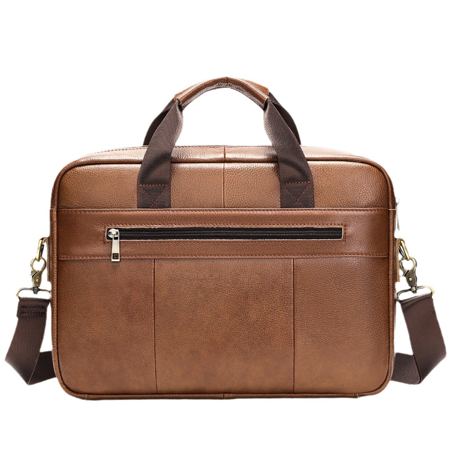 Men's Leather Crossbody Computer Bag