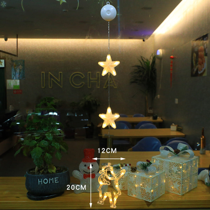 Holiday LED Christmas Suction Lamp Holiday Christmas Decorations