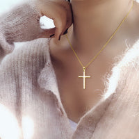 Women's Sterling Silver Cross Pendant Necklace