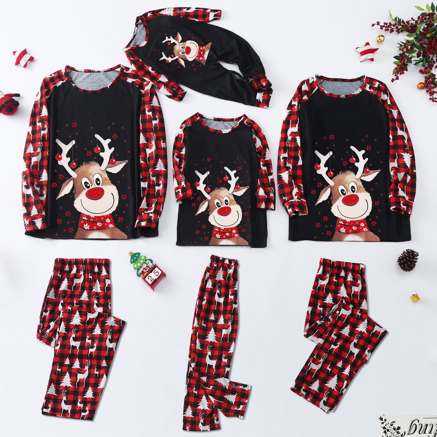 Holiday Christmas Family Matching Outfits Pajamas Sets Xmas