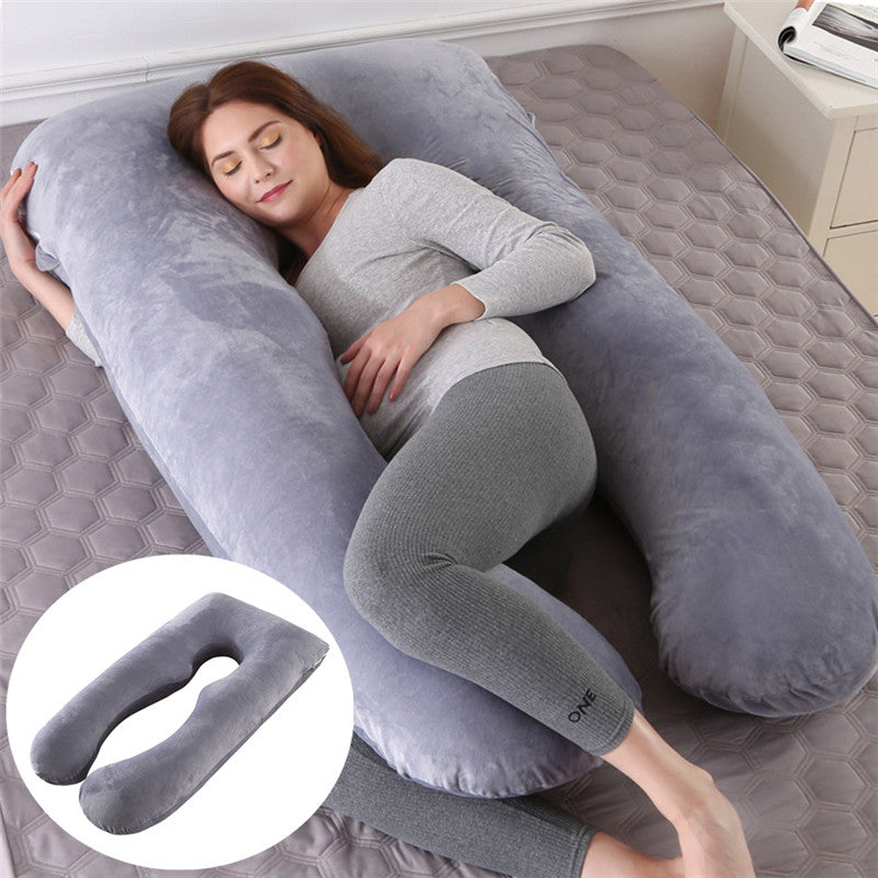 Women Support Pillow for Pregnancy U Shape Maternity Pillows Pregnancy Ice Silk