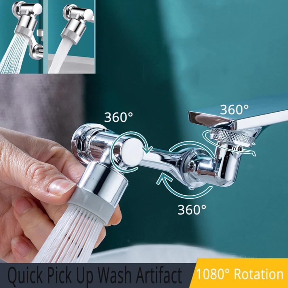 Home Multifunction Aerator Faucet Extender Universal Swivel Splash Resistant Faucet Shower