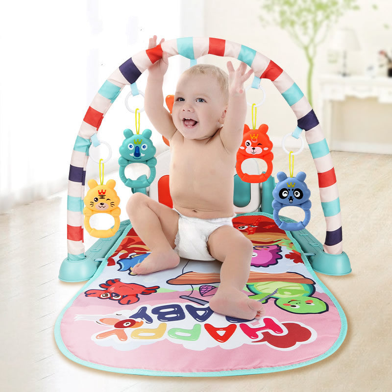 Infant Baby Pedals Fitness Rack Piano Toy