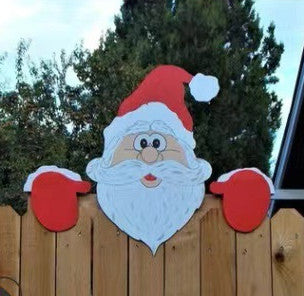 Holiday Christmas Themed Fence Garden Top Decoration