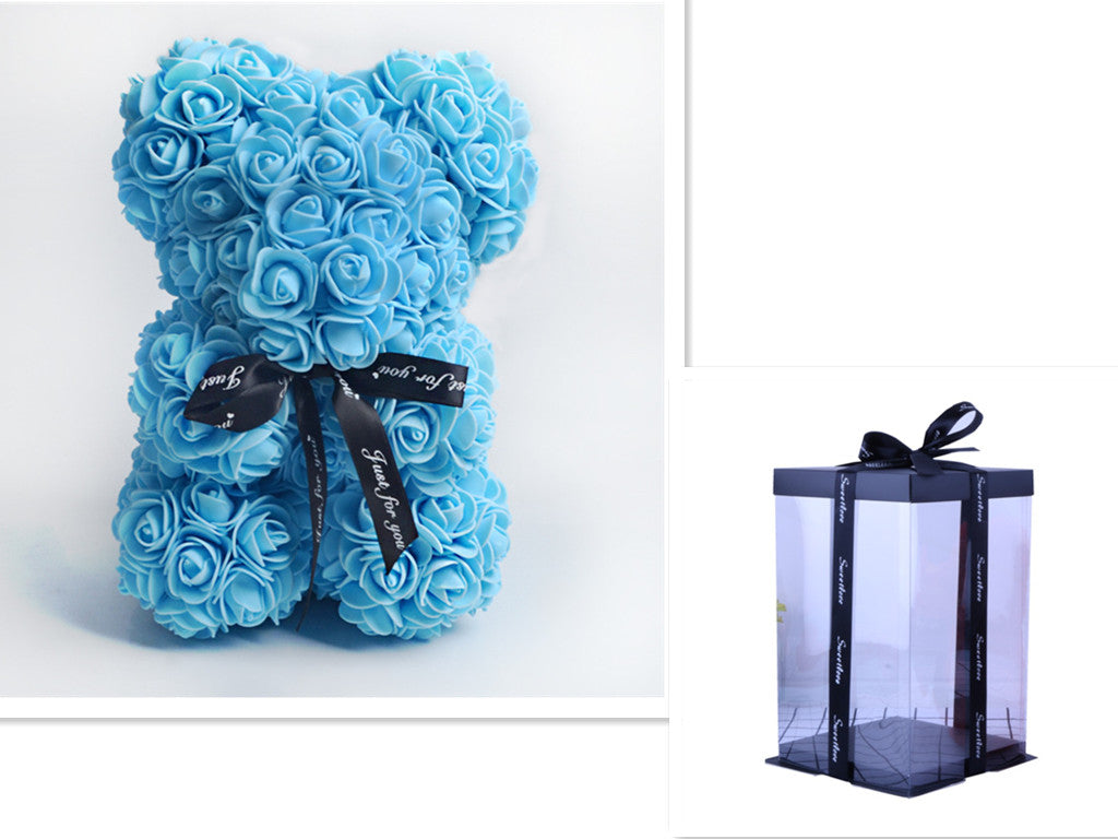 Valentine's Day Gift Rose Bear Eternal Flower Rose Teddy Bear