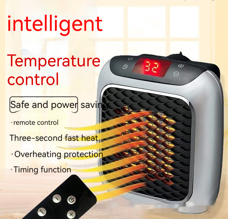 Home Office Dormitory Mini Fan Heater Remote Wall-Mounted Warm Heater