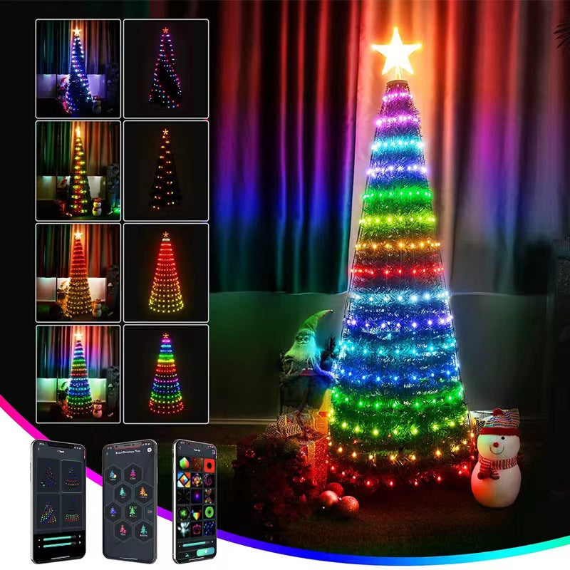 Holiday Smart Outdoor Christmas Decoration Intelligent Point Control String Lights