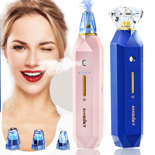 Facial Mist Sprayer 2-IN-1 Blackhead Acne Vacuum Remover Pore Cleaner Skin Moisture Nose Face Deep Cleansing Skin Care Device