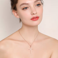 Women's Sterling Silver Cross Pendant Necklace