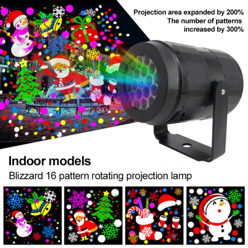 Holiday LED Christmas Snow Lights Projector Christmas Lamp