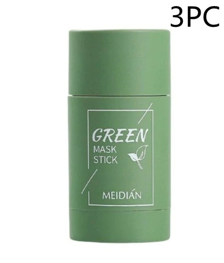 Skin Cleansing Green Tea Clay Mask Stick Oil Control Anti-Acne Whitening Seaweed Mask Skin Care