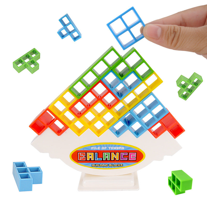 Children Balance Building Puzzle Assembling Blocks Stacking Game