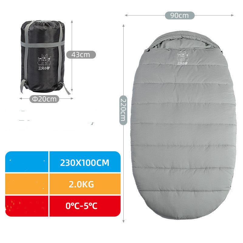 Camping Sleeping Bag Winter Thick Cold Protection