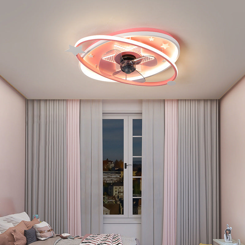 Intelligent Modern Iron Children's Bedroom Chandelier