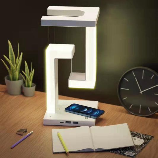 Home Office Smartphone Wireless Suspension Charging Creative Decor Lamp