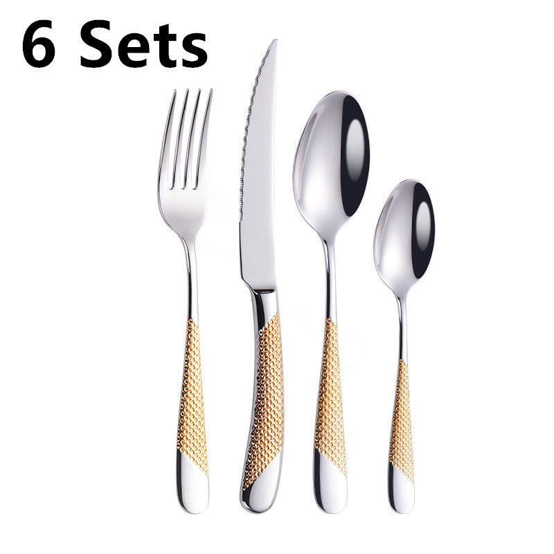 Home Stylish Luxury Stainless Steel Classic Style Cutlery Set