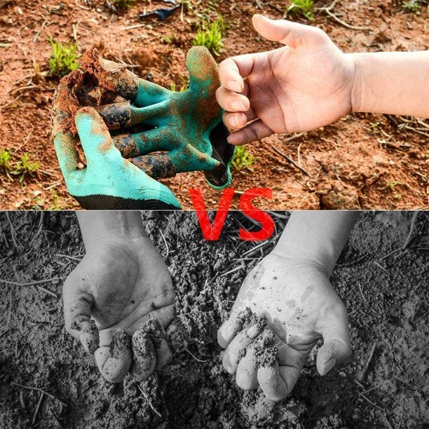 Garden Genie Gloves with Claws for Digging and Planting: Breathable Gardening Gloves for Yard Work