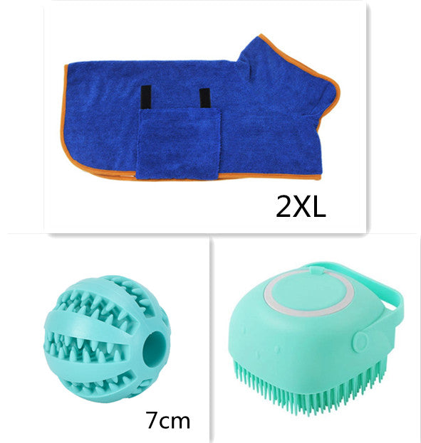 Pet Silicone Bath Cleaning Massage Comb Brush Glove Pet Bathroom Tool can Pour Shampoo Dog Grooming Supplies