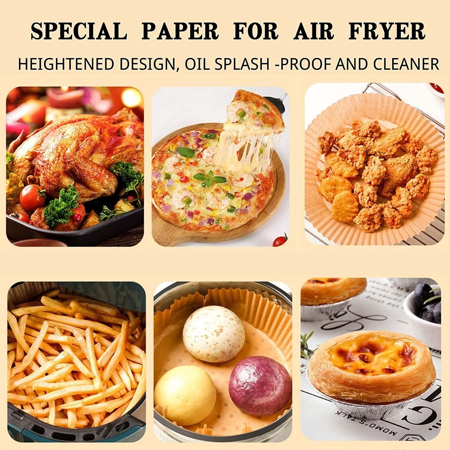 Air Fryer Paper Disposable Liner Air Fryer Baking Accessories