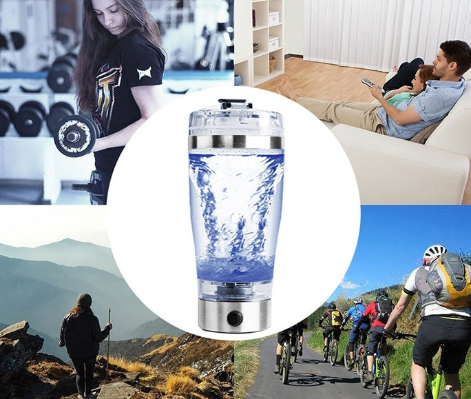 Electric Protein Shake Stirring USB Shake Bottle Milk Coffee Blender Kettle Sports and Fitness Charging Electric Shaker Cup