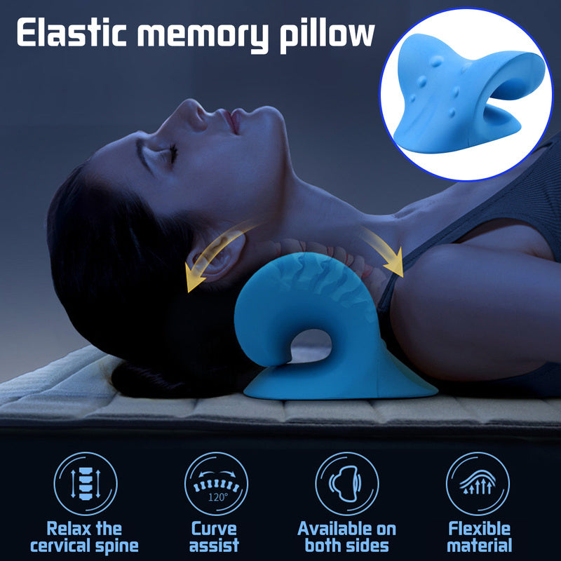 Memory Neck Cervical Chiropractic Traction Device Pillow for Pain Relief Stretcher Relaxer