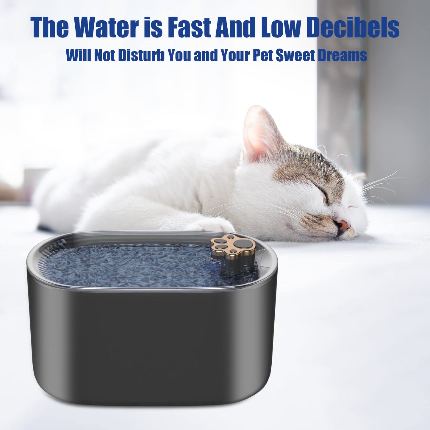 Pet 3L Cat Water Fountain Filter Automatic Drinker for Dogs Cats Pet Water Dispenser Ultra-Quiet Water Dispenser With LED Light Pet Products