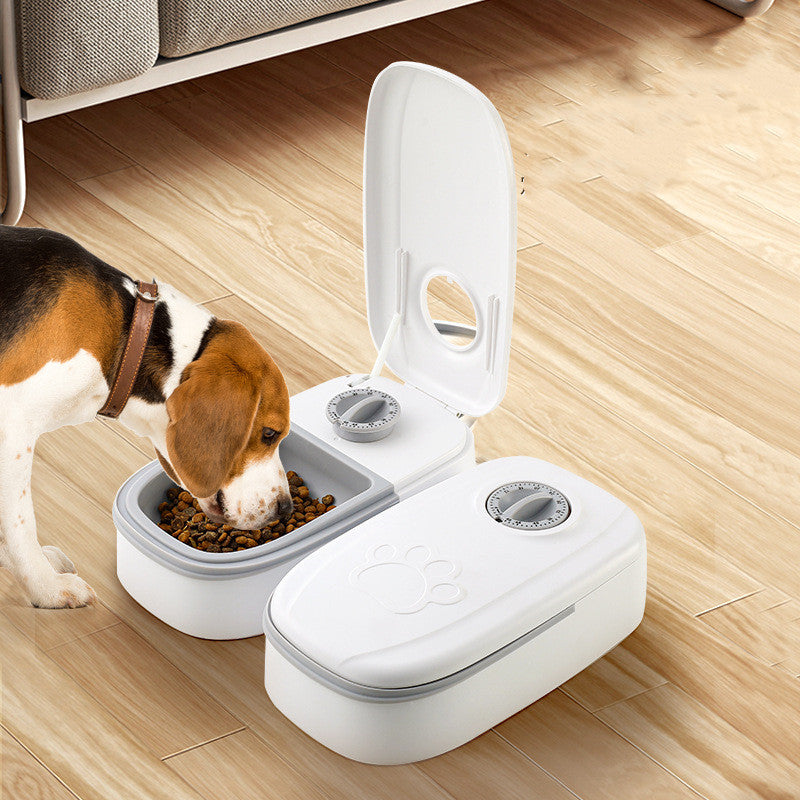 Pet Smart Automatic Food Dispenser Timer Stainless Steel Bowl Dog Cat Pet Feeding Pets Supplies