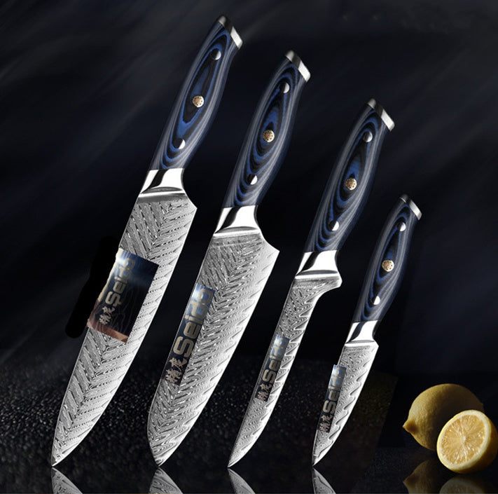 Home Damascus Knife Kitchen Stainless Steel Set