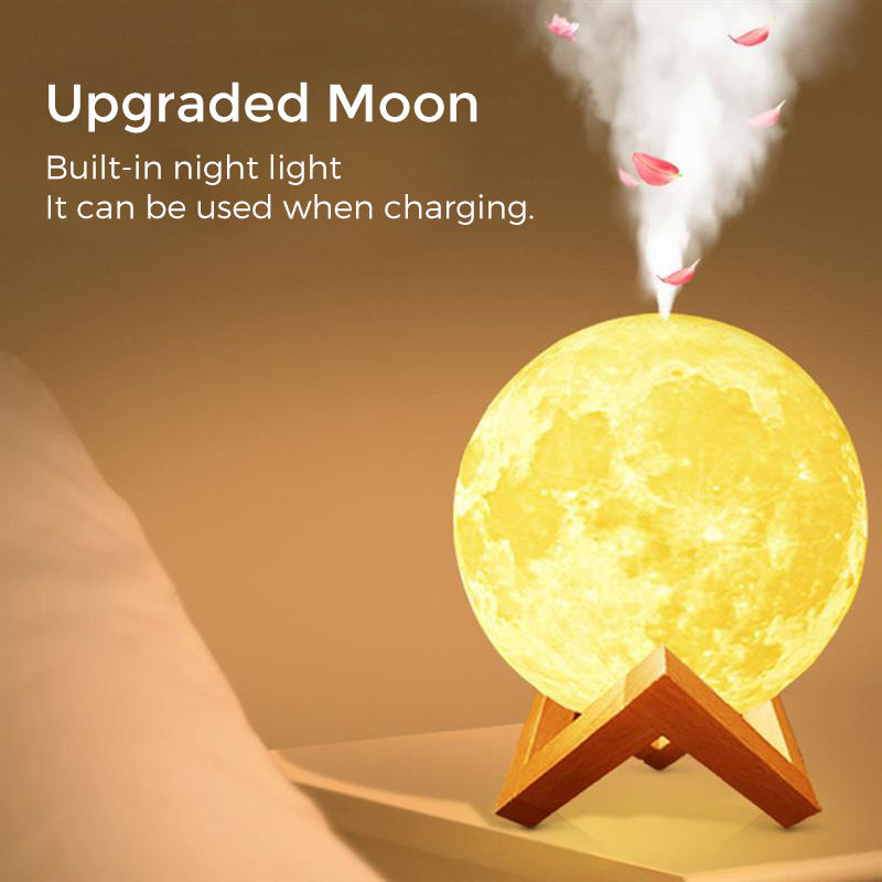 Home Office 3D Moon Lamp Humidifier Aroma Diffuser