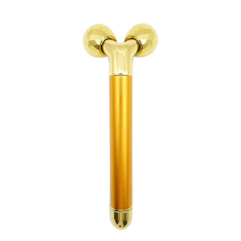 Massage Electric Face Roller Instrument Gold Stick